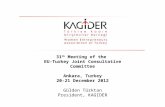 31 th M eeting of the  EU-Turkey Joint Consultative Committee Ankara, Turkey 20-21 December  201 2