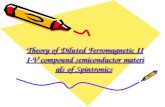 Theory of Diluted Ferromagnetic III-V compound semiconductor materials of Spintronics