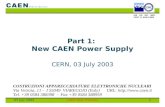 Part 1:  New CAEN Power Supply