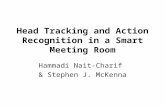 Head Tracking and Action Recognition in a Smart Meeting Room