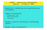 B7801 - Operations Management Agenda - 20 March 1998