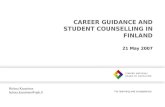 C AREER GUIDANCE AND STUDENT COUNSELLING IN FINLAND