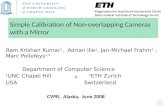 Simple Calibration of Non-overlapping Cameras with a Mirror
