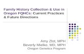 Family History Collection & Use in Oregon FQHCs:  Current Practices  & Future Directions