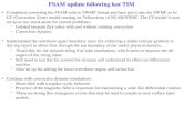 FSAM update following last TIM