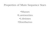 Properties of Main Sequence Stars