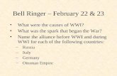 Bell Ringer – February 22 & 23