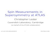 Spin Measurements in Supersymmetry at ATLAS