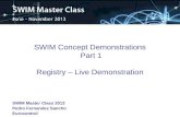 SWIM Concept Demonstrations  Part 1 Registry – Live Demonstration