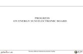 PROGRESS  ON ENERGY SUM ELECTRONIC BOARD