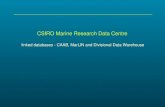 CSIRO Marine Research Data Centre linked databases - CAAB, MarLIN and Divisional Data Warehouse