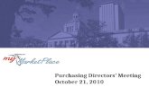 Purchasing Directors’ Meeting October 21, 2010
