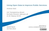 Using Open Data to Improve Public Services