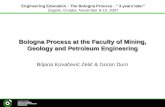 Bologna Process at the Faculty of Mining, Geology and Petroleum Engineering