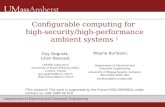 Configurable computing for  high-security/high-performance ambient systems  1