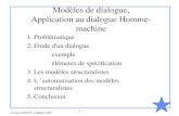Modèles de dialogue, Application au dialogue Homme-machine