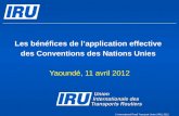 Les bénéfices de l’application effective des Conventions des Nations Unies