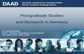 Postgraduate Studies and Research in Germany