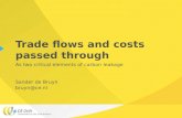 Trade flows and costs passed through