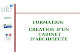 FORMATION  CREATION D’UN  CABINET D’ARCHITECTE