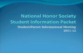 National Honor Society Student Information Packet