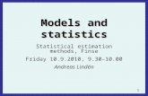 Models and statistics