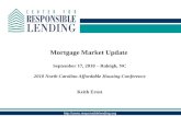 Mortgage Market Update  September 17, 2010 – Raleigh, NC