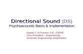 Directional Sound  (DS) Psychoacoustic Basis & Implementation