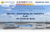 Navoi - emerging air logistics hub  of Central Asia