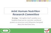 Joint Human Nutrition  Research Committee