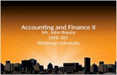 Accounting and Finance II