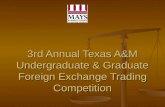 3rd Annual Texas A&M Undergraduate & Graduate Foreign Exchange Trading Competition