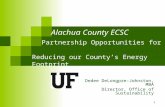 Alachua County ECSC Partnership Opportunities for  Reducing our County’s Energy Footprint