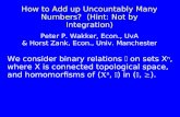 How to Add up Uncountably Many Numbers?  (Hint: Not by Integration)