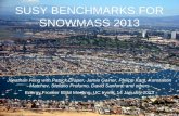 SUSY BENCHMARKS FOR SNOWMASS 2013