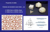 Properties of solids: