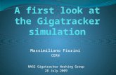 A first look at the Gigatracker simulation