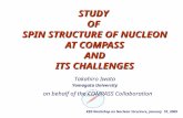 STUDY  OF  SPIN STRUCTURE OF NUCLEON AT COMPASS AND ITS CHALLENGES