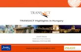 TRANSACT Highlights in Hungary L á szl ó  Bacsa PAXIS Joint Final Conference