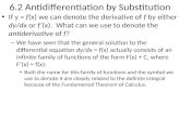 6.2 Antidifferentiation by Substitution