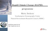Rapid Climate Change (RAPID) programme Meric Srokosz Southampton Oceanography Centre
