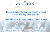 Increasing Manageability and Availability for SANs: SANPoint Foundation Suite HA