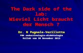 The  Dark side  of the  lab : Wieviel Licht braucht  der  Mensch  ?