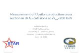 Measurement of Upsilon production cross section in  d+Au  collisions at √ s NN =200  GeV