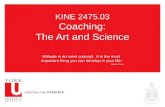 KINE 2475.03 Coaching:  The Art and Science