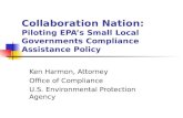 Collaboration Nation:  Piloting EPA’s Small Local Governments Compliance  Assistance Policy