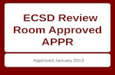 ECSD Review Room Approved APPR
