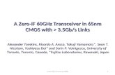 A Zero-IF 60GHz Transceiver in 65nm CMOS with > 3.5Gb/s Links