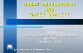 URBAN DEVELOPMENT AND WATER QUALITY