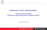 Software Test Automation  Texas Instruments Software Development Organization